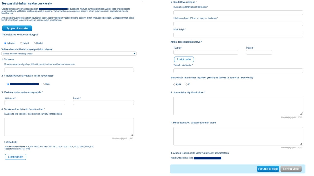 Verkkotietopiste passiivi-infra