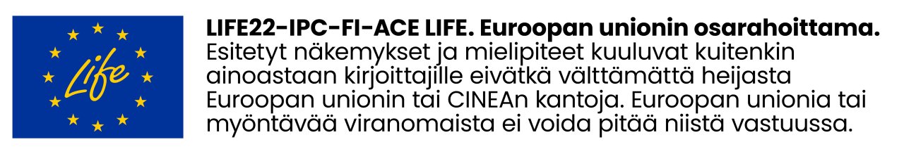 LIFE -logo kertoo rahoituksesta