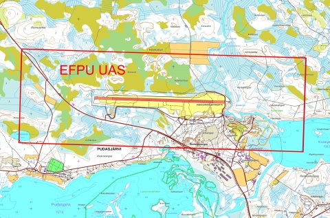 Pudasjärvi (EFPU) restrictive UAS geographical zone | Traficom