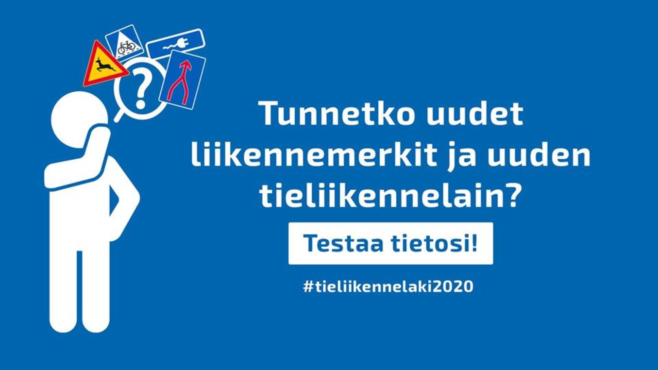 Testaa tietosi uudesta tieliikennelaista