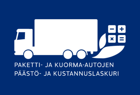 Paketti- ja kuorma-autojen päästölaskurin tunnus