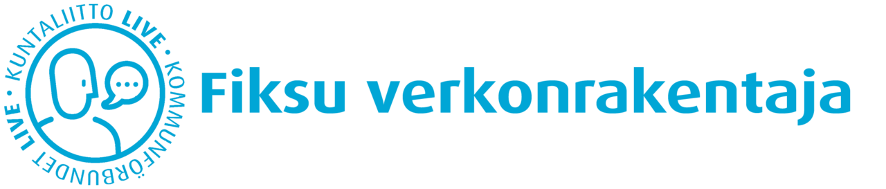 Logo, jossa näkyy fiksu verkonrakentaja -teksti ja kuntaliitto live