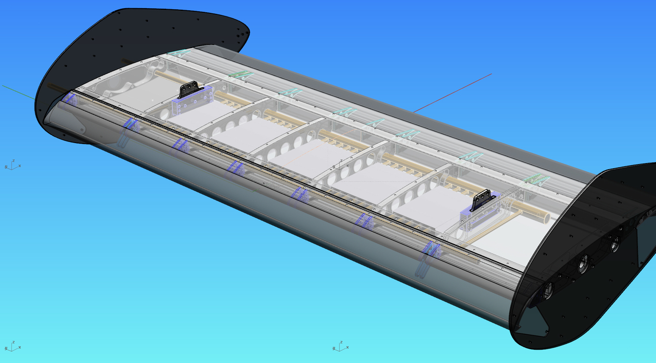 CRM wing model with understurcture