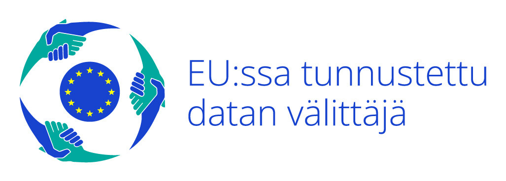 Logo EU:ssa tunnustettu datan välittäjä